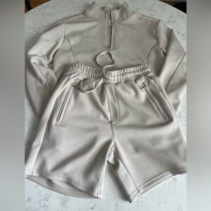 Raith Beige Zip-Up Jacket